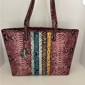 Badgley Mischka Crocodile Print Tote Bag